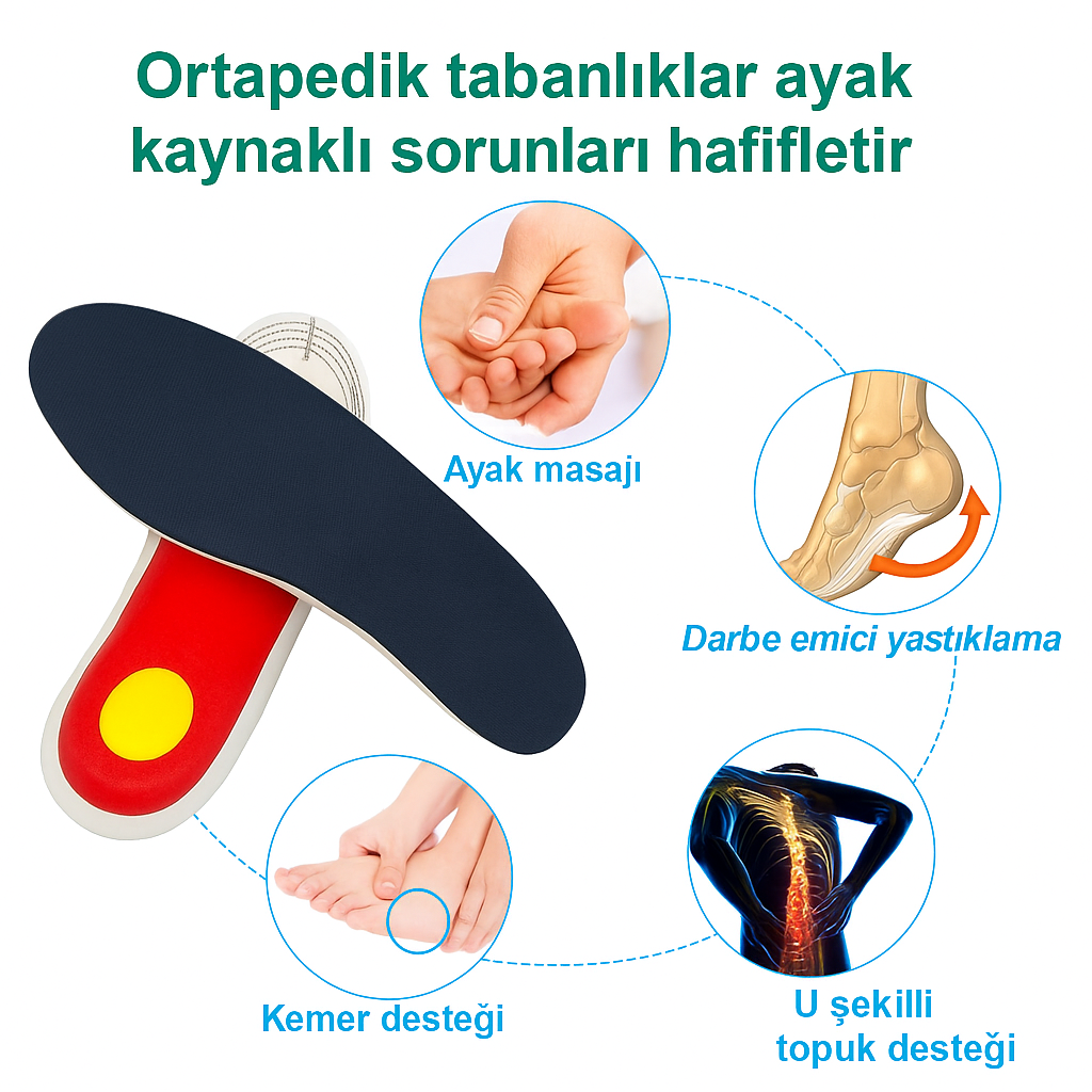 VivaStep Ortopedik Düz Tabanlar için Taban